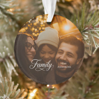 Famille de script moderne Nom de photo personnalis