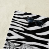 Famille de serviettes de plage Zebra Couple (En situation)