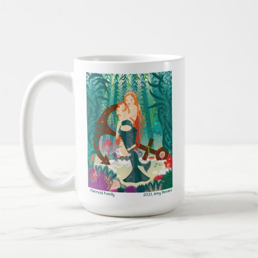 Famille de sirènes (rousses) Mug (Gauche)