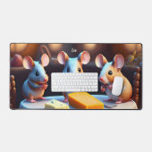 Famille de souris à la table à manger (Clavier et souris)