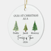 Famille de trois ornement de Noël - Famille de 3 (Gauche)