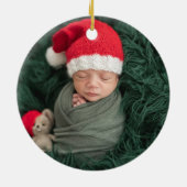 Famille de trois | Premier ornement de Noël (Dos)