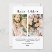 Famille de vacances 2 Carte photo (Dos)