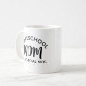 Famille d'école Maman Spécial Enfants Café Mug (Devant gauche)