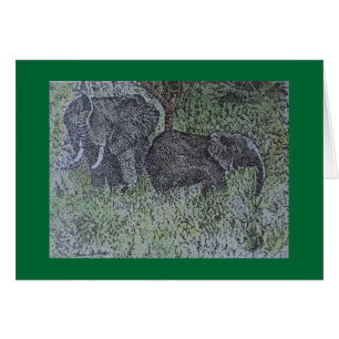 famille d'éléphant