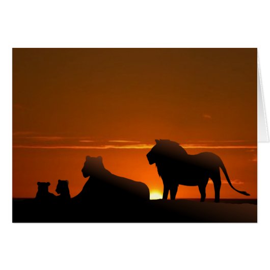 famille des lions (Devant horizontal)