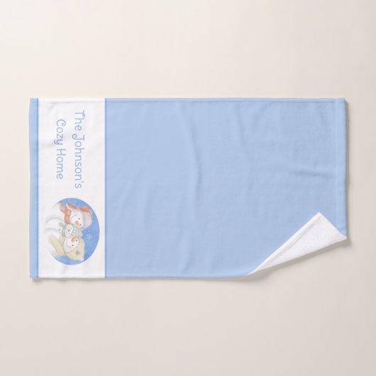 Famille des neiges (Serviette à main)