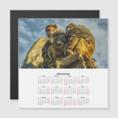 Famille des singes Carte magnétique calendrier 202 (Devant / Derrière)