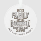 Famille Dieu de baseball Noël (dos)