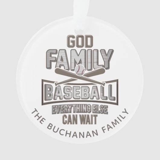 Famille Dieu de baseball Noël (devant)