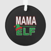 Famille Elf | Mama Elf Noël Fête #TeamElf (dos)