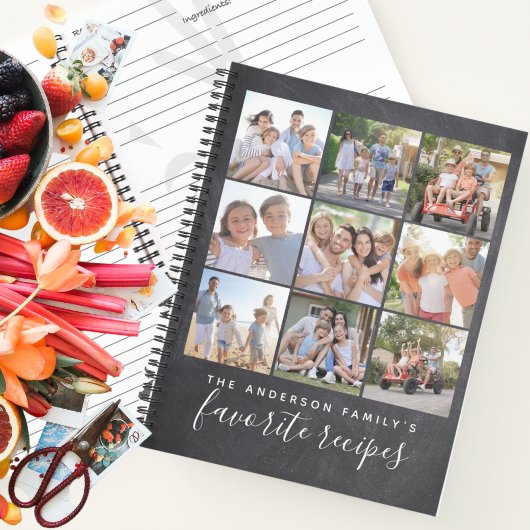 Famille Favoris Photo Collage Recette Livre