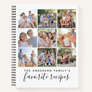 Famille Favoris Photo Collage Recette Livre