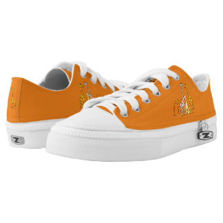 Famille Giraffe En Chaussures Lowtop orange et jau