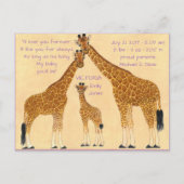 Famille Giraffe - Faire-part de naissance (Devant)