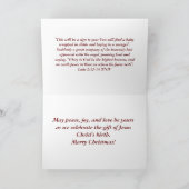 Famille Héritage Nativité Scène Carte de Noël (Intérieur)