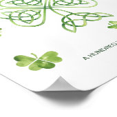 Famille irlandaise Affiche de bienvenue Cead Mile (Coin)