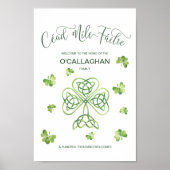 Famille irlandaise Affiche de bienvenue Cead Mile (Devant)