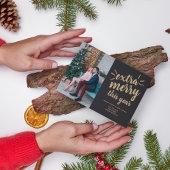 Famille Joyeuses Fêtes de Noël Carte photo