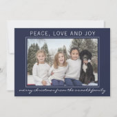 Famille Joyeux Noël Carte photo (Devant)