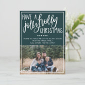 Famille Joyeux Noël Carte photo (Debout devant)