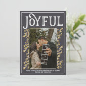 Famille Joyeux Noël Pregnant Photo Carte de vacanc (Debout devant)