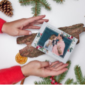 Famille Joyeux Noël Vacances Carte photo enceinte