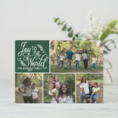 Famille Joyeux Vacances Joyeux Carte photo de Noël (Debout devant)