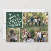 Famille Joyeux Vacances Joyeux Carte photo de Noël (Devant)