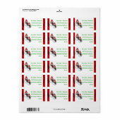 Famille Mignonne De Snowman De Deux Étiquettes D'A (Feuille entière)