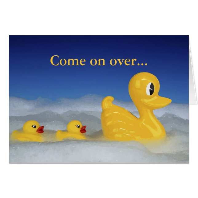 Famille mignonne en caoutchouc à Bath (Devant horizontal)