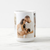 Famille moderne 3 Photos Collage Café Mug (Centre)