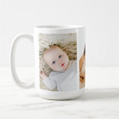 Famille moderne 3 Photos Collage Café Mug (Gauche)