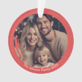 Famille moderne Noël Joyeux Festif Photo (devant)