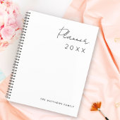 Famille Mois d'écriture de script simple minimalis