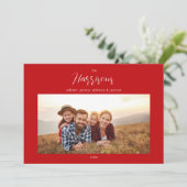Famille Multi Photo Noël simple | Carte pour les f (Debout devant)