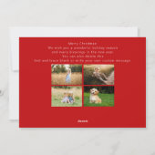 Famille Multi Photo Noël simple | Carte pour les f (Dos)