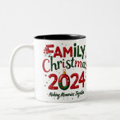 Famille Noël 2024 Mug Faire des souvenirs (Gauche)