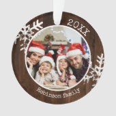 Famille Noël en Bois Rustique (devant)