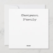 famille noël potriat carte photo (Dos)