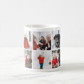 Famille Noël Souvenirs Photo Collage Mug (Centre)