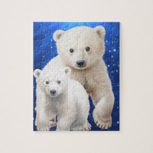 Famille Ours Polaire Puzzle