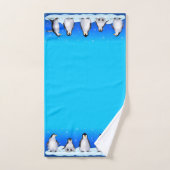 Famille Penguin (Serviette à main)