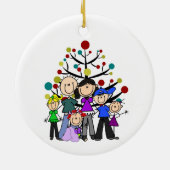 Famille personnalisable de six ornements datés (Dos)