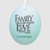 Famille personnalisable où commence la vie (devant)