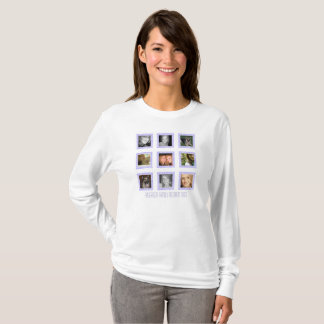 Famille personnalisée : Cadre pourpre : T-shirt ph