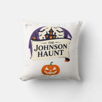 Famille personnalisée Haunted Home Coussin - Perso