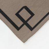 Famille personnalisée nom beige polaire couverture (Coin)