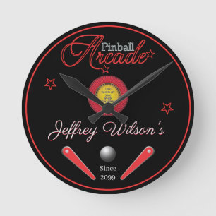 Famille personnalisée / Personne Pinball Horloge m