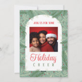 Famille Photo Fête de Noël Invitation (Dos)